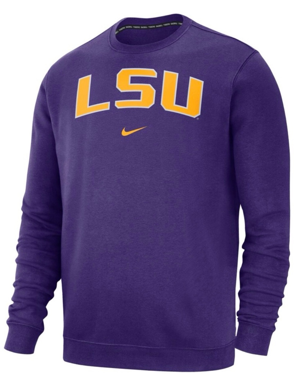 Nike Purple LSU Pullover Sweatshirt with Gold Lettering XXL